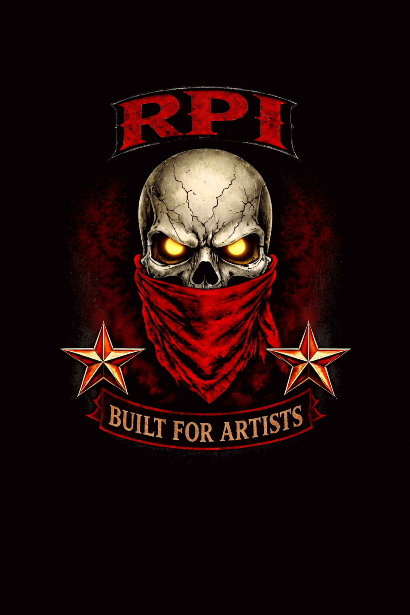 RPI skull built for artists artwork